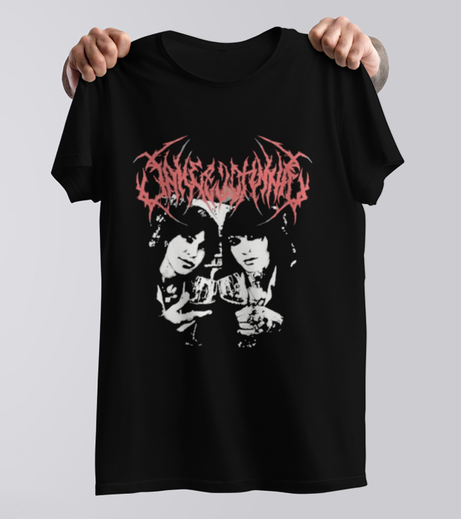 Jake Webber JNJ Metal Band Inspired Art With Dual Portraits T-Shirt