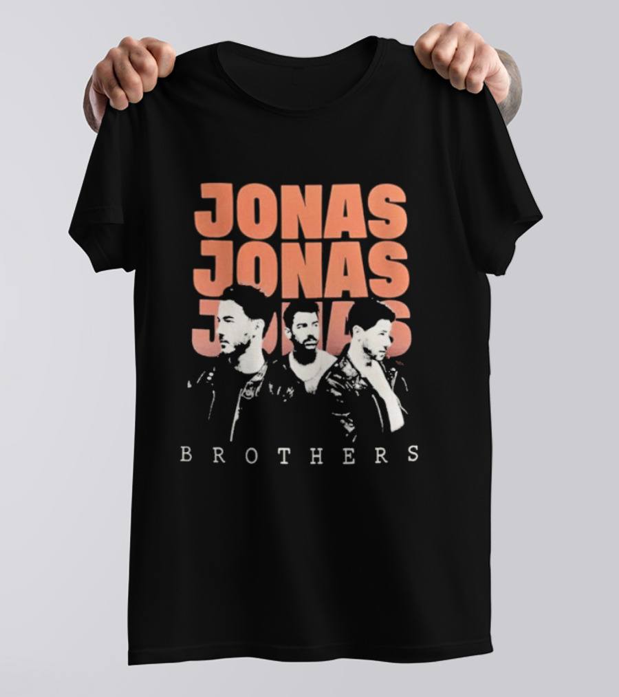 Jonas Brothers Repetitive Text Fan T-Shirt