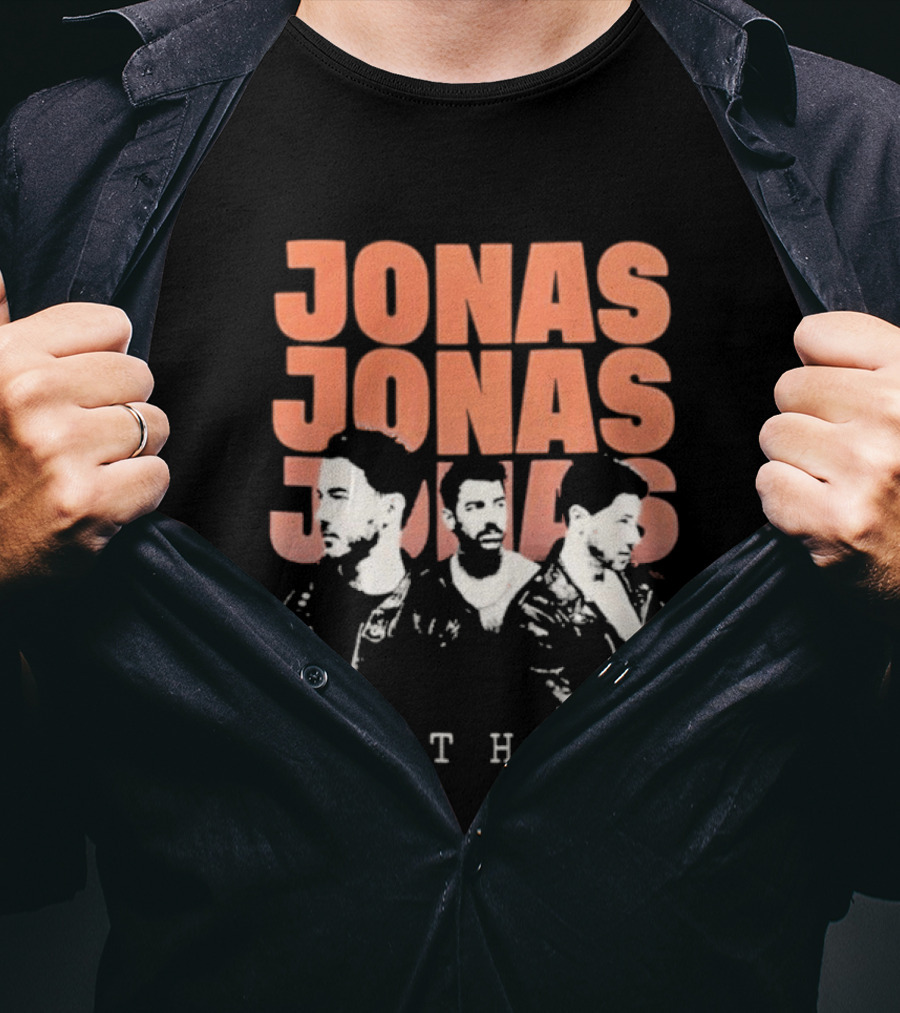 Jonas Brothers Repetitive Text Fan T-Shirt