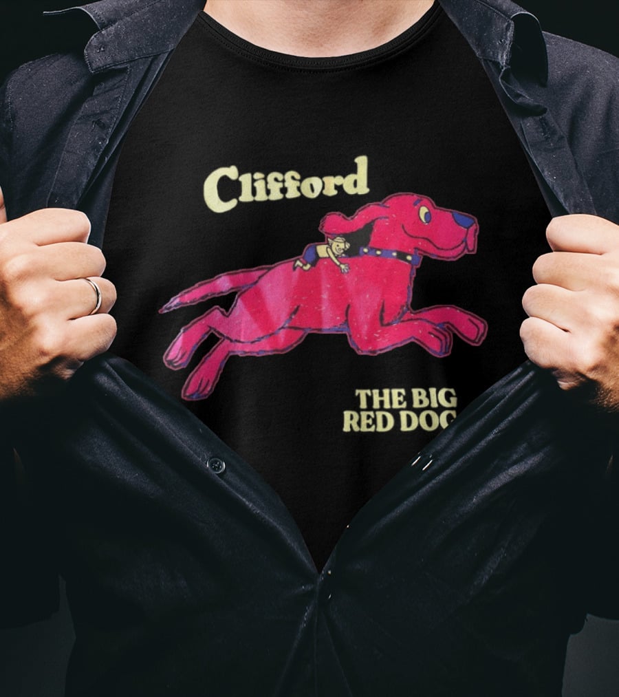 Clifford The Big Red Dog Running With Emily Elizabeth Classic Kids T-Shirt