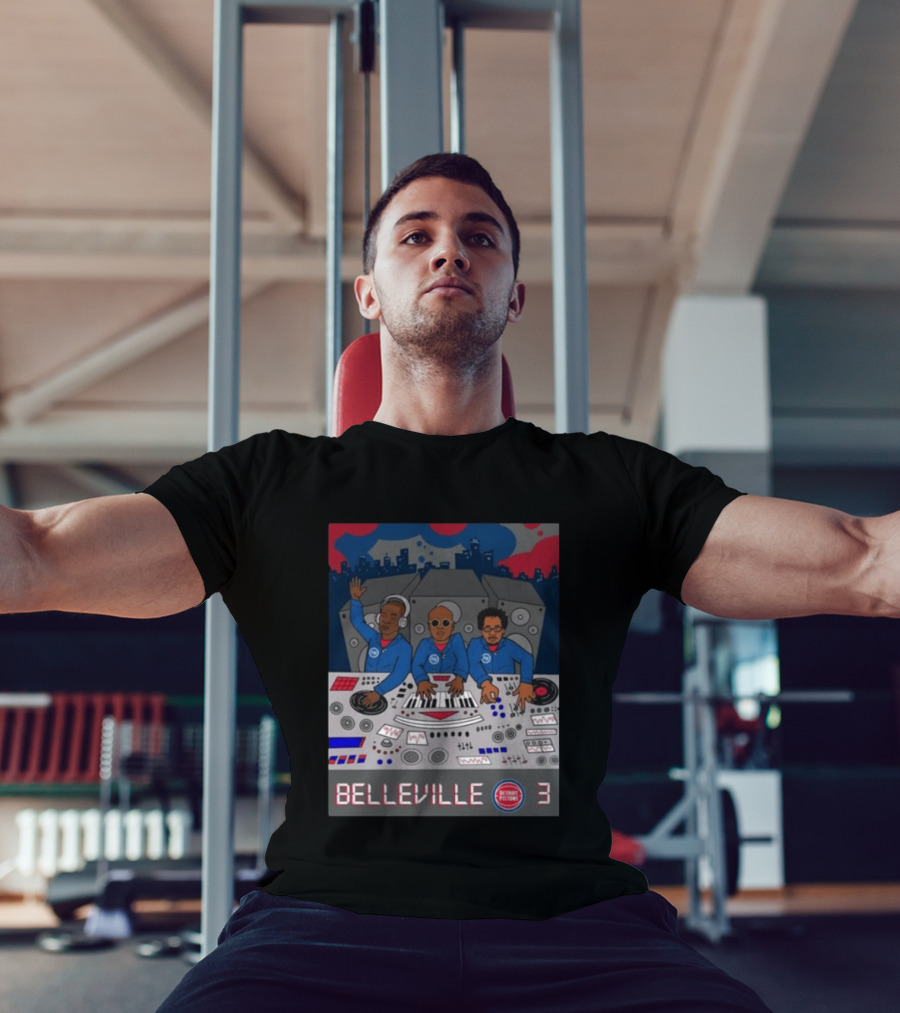 Belleville 3 Detroit Pistons Music T-Shirt