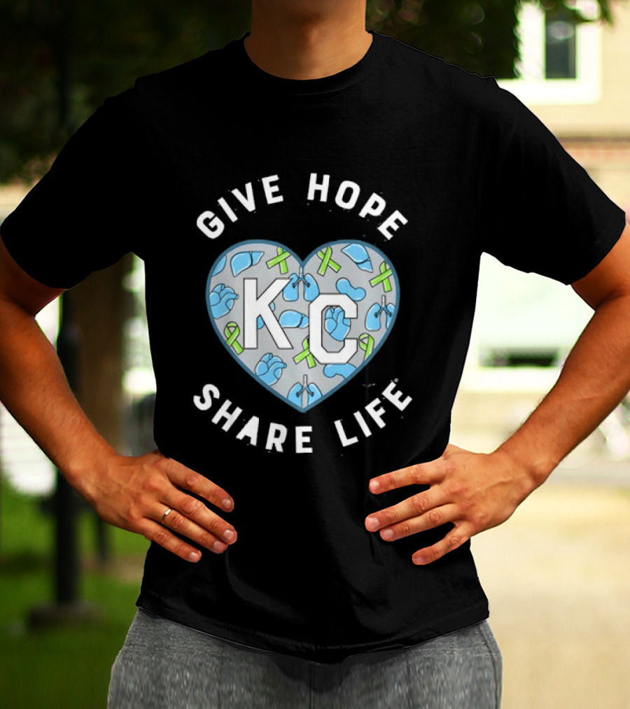 Midwest Transplant 2026 KC Heart Give Hope Share Life T-Shirt