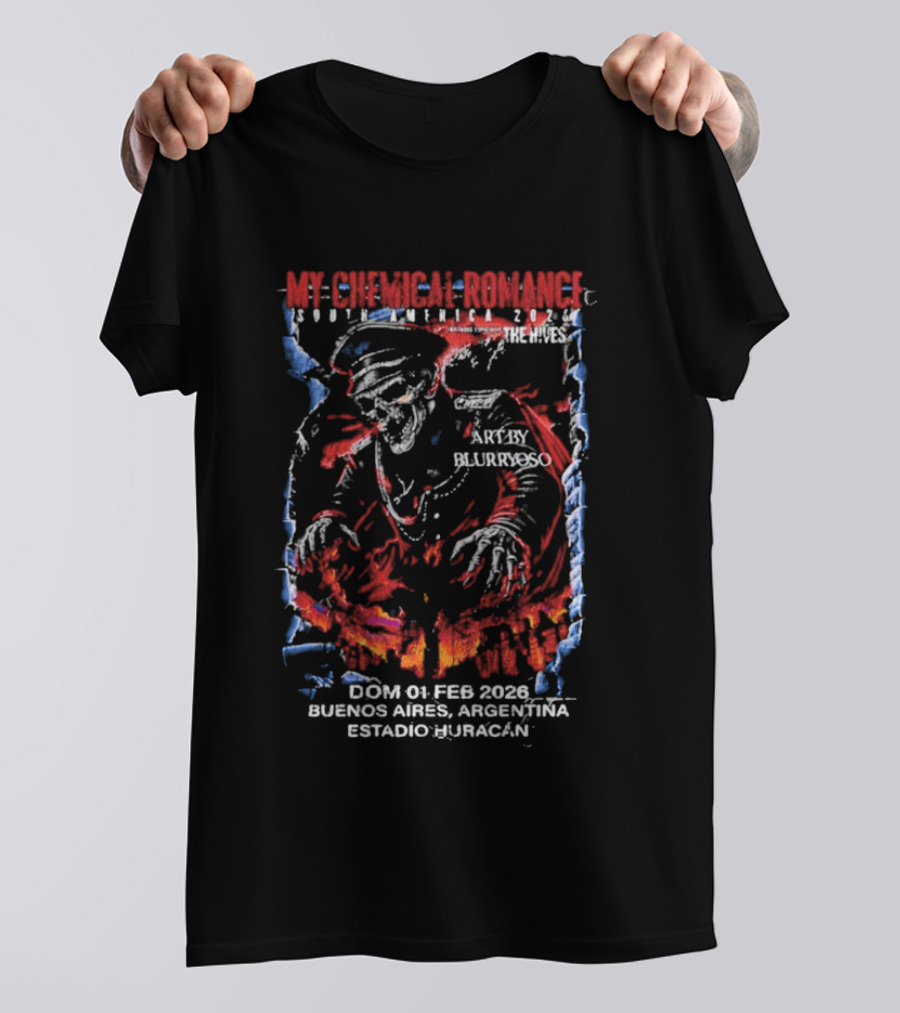 My Chemical Romance Buenos Aires Argentina February 2026 Buenos Aires Estadio Huracán T-Shirt