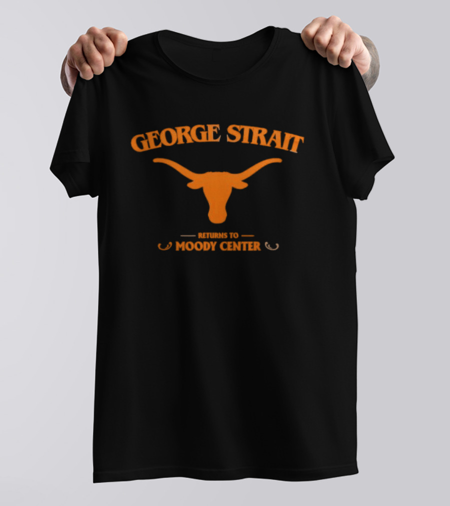 George Strait Longhorn Iconography Moody Center Return Event T-Shirt