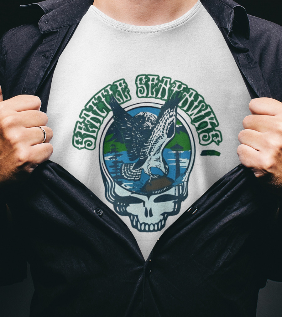 Seattle Seahawks Grateful Dead Steal Your Face Eagle T-Shirt