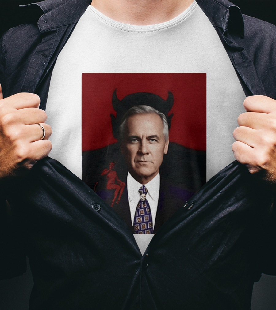 Mark Carney Devil Horns Red T-Shirt