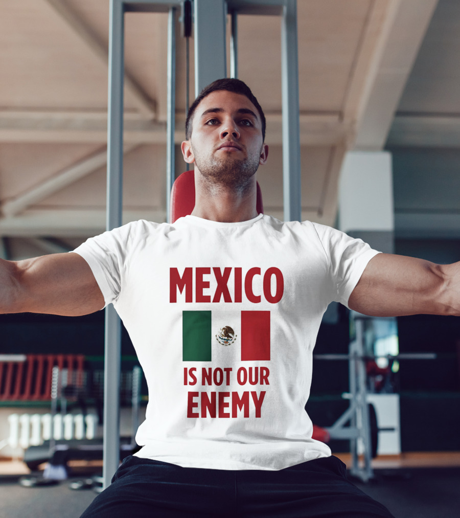 Mexico Is Not Our Enemy Flag Design With Mexican Flag T-Shirt