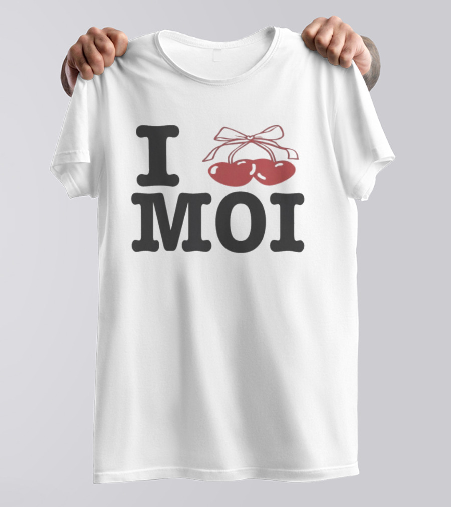 Cozy Crush I Love Moi Cherry Bow T-Shirt