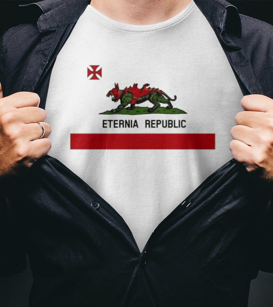 Eternia Republic Battle Cat Emblem Power And Honor T-Shirt