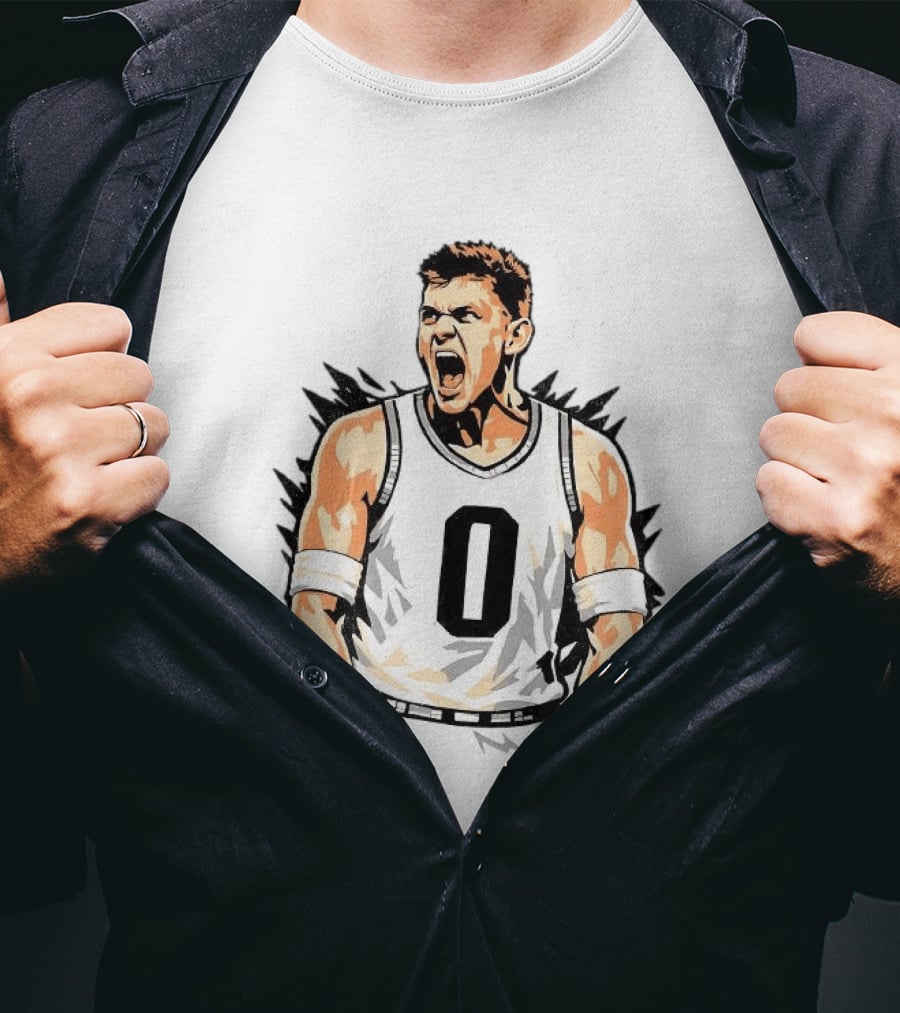 Jaxon Kohler Michigan State Spartans Basketball Big Face Number 0 T-Shirt