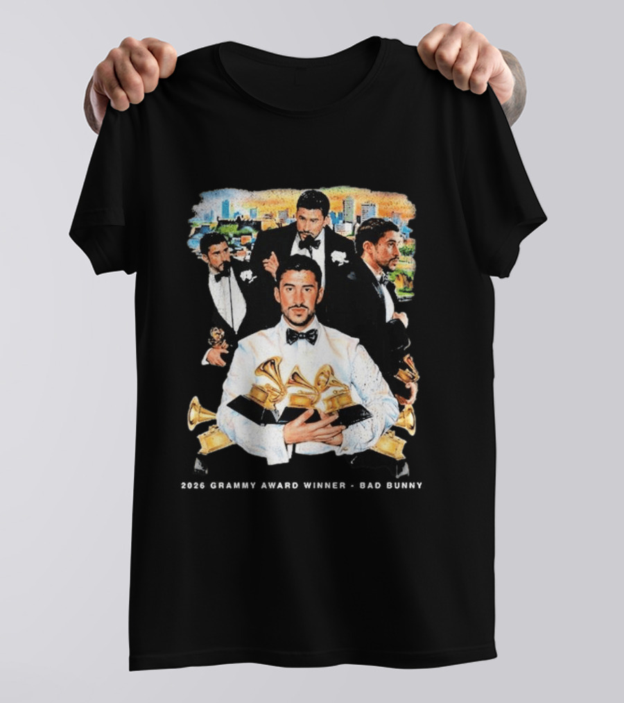 Congrats Bad Bunny 2026 Grammy Award Winner Album Of The Year T-Shirt