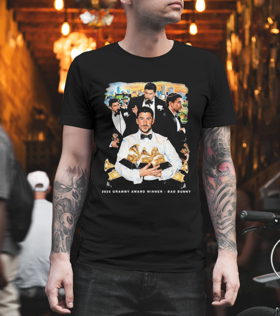 Congrats Bad Bunny 2026 Grammy Award Winner Album Of The Year T-Shirt