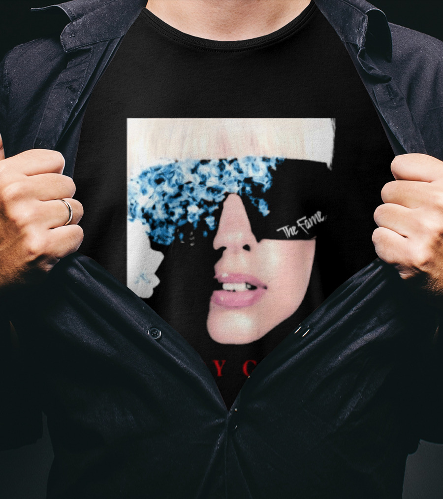 Lady Gaga The Fame Debut Album Iconic Glasses T-Shirt