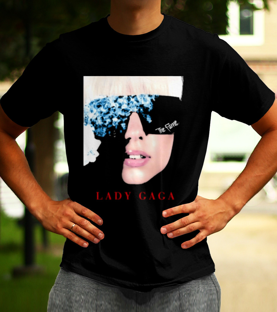 Lady Gaga The Fame Debut Album Iconic Glasses T-Shirt