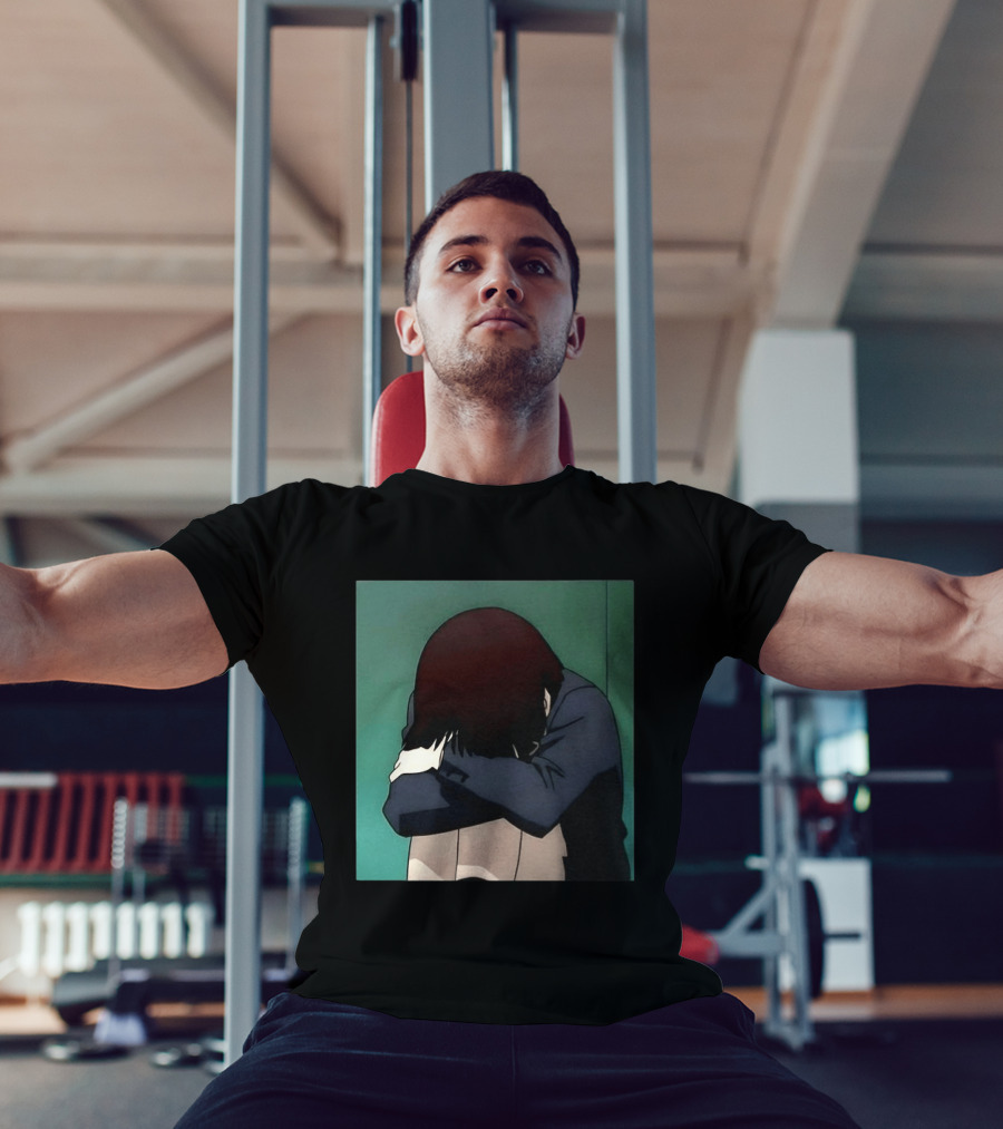 Lain Iwakura Sad Girl In Serial Experiments Lain Anime Iconic Scene T-Shirt