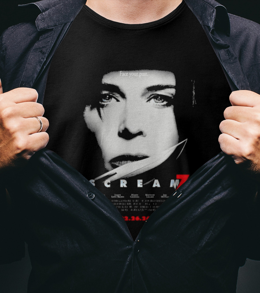 Scream 7 Face Your Past February 26 2026 T-Shirt