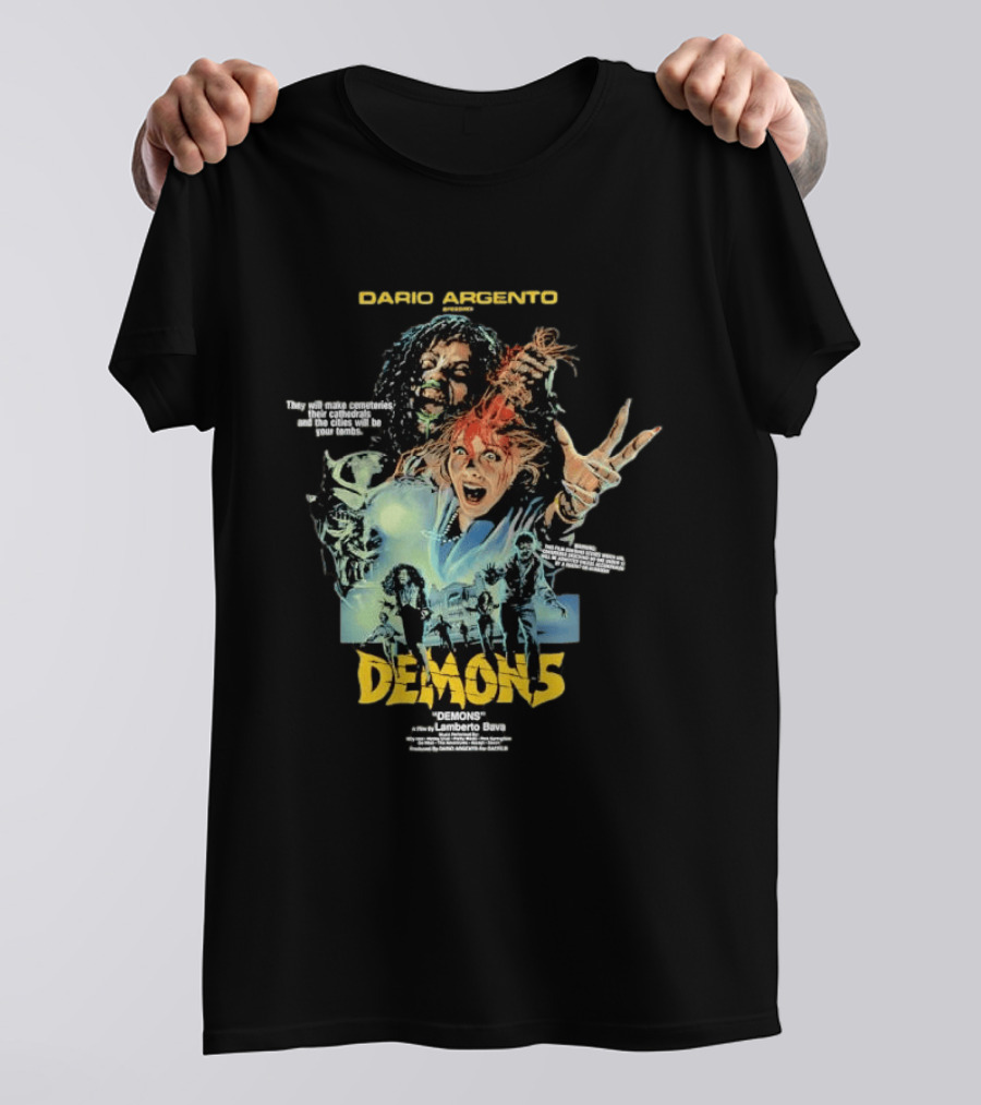 Dario Argento Demons Orgy Of Bloodshed Lamberto Bava Cult Horror Film T-Shirt