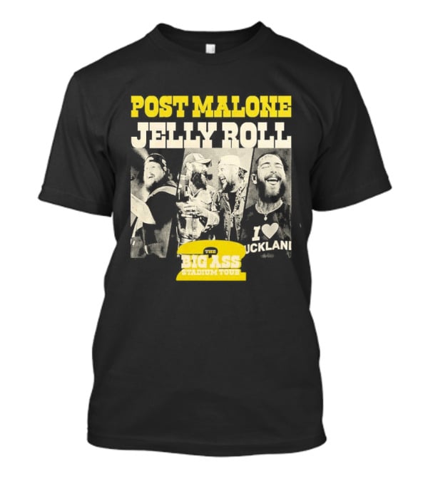 Post Malone Jelly Roll Big Ass Stadium Tour Part 2 T-Shirt