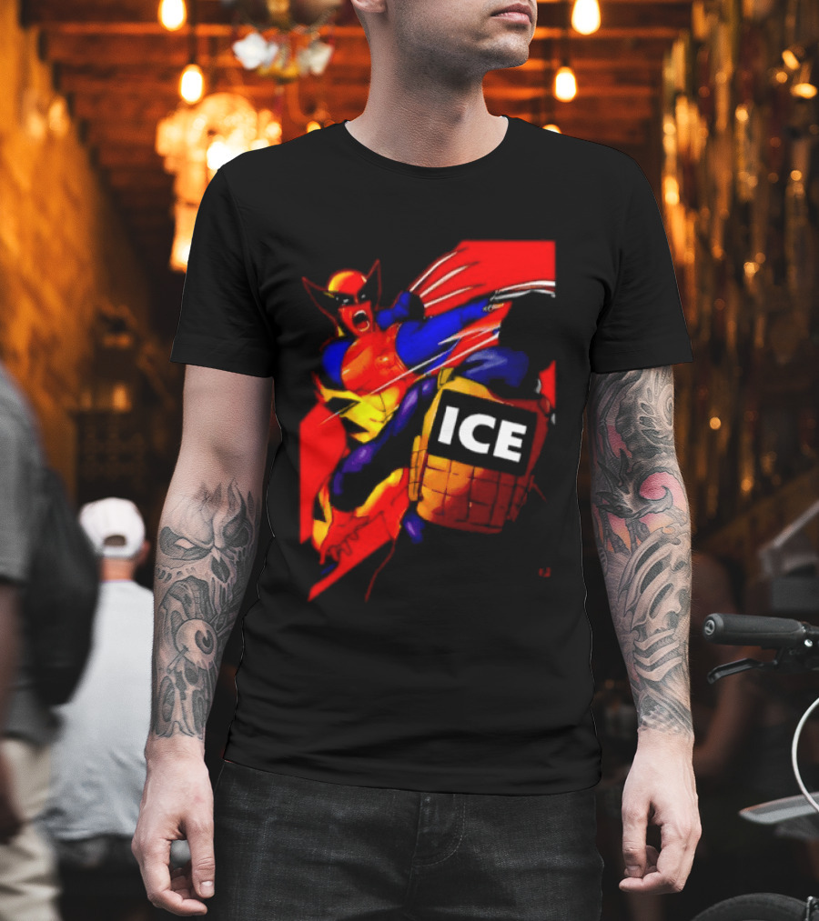 Wolverine Fuck ICE Forever And Always Claws Action T-Shirt