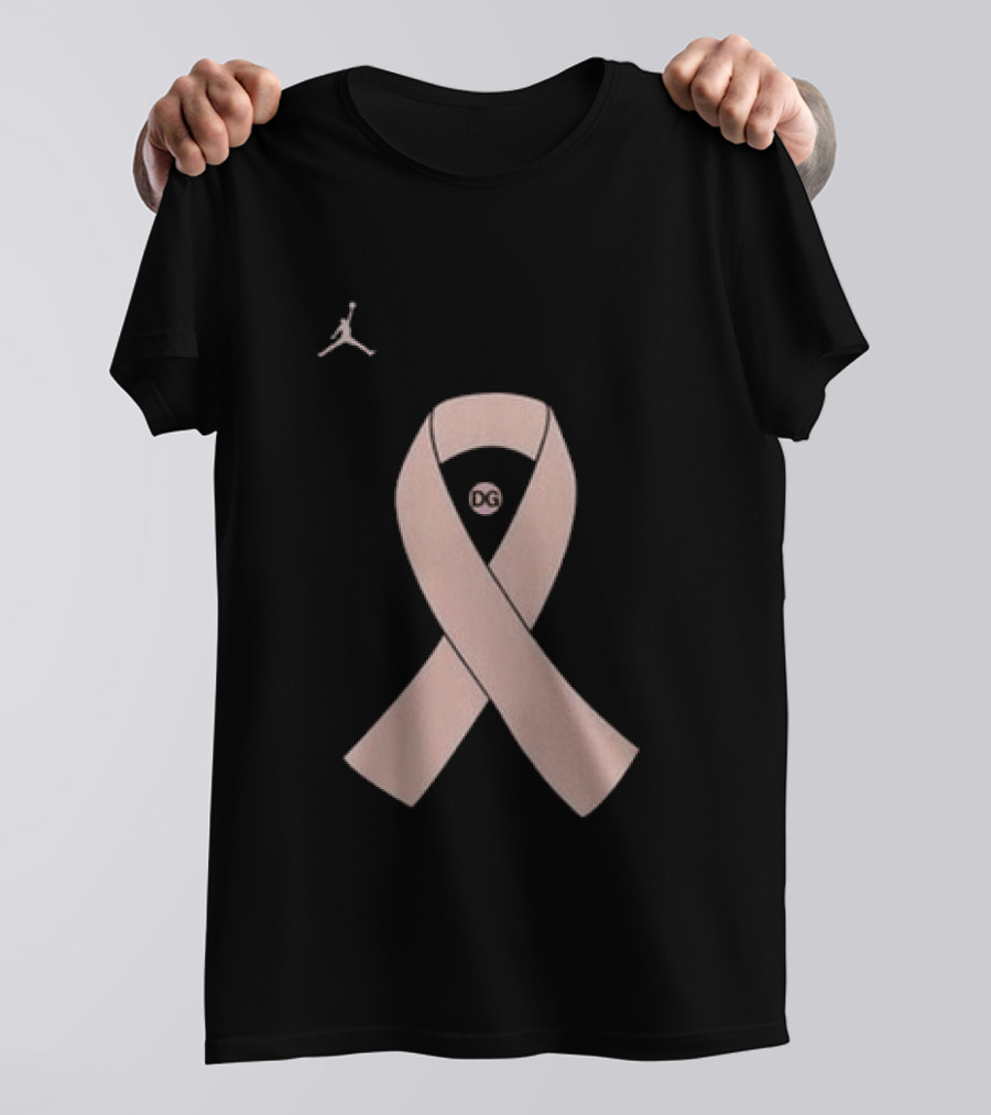 North Carolina Tar Heels Courtney Banghart Pink Out 2026 Jordan Jumpman Ribbon T-Shirt