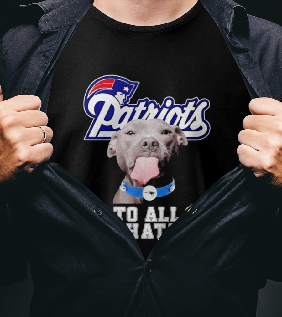 Patriots Pitbull To All My Haters NFL Fan T-Shirt