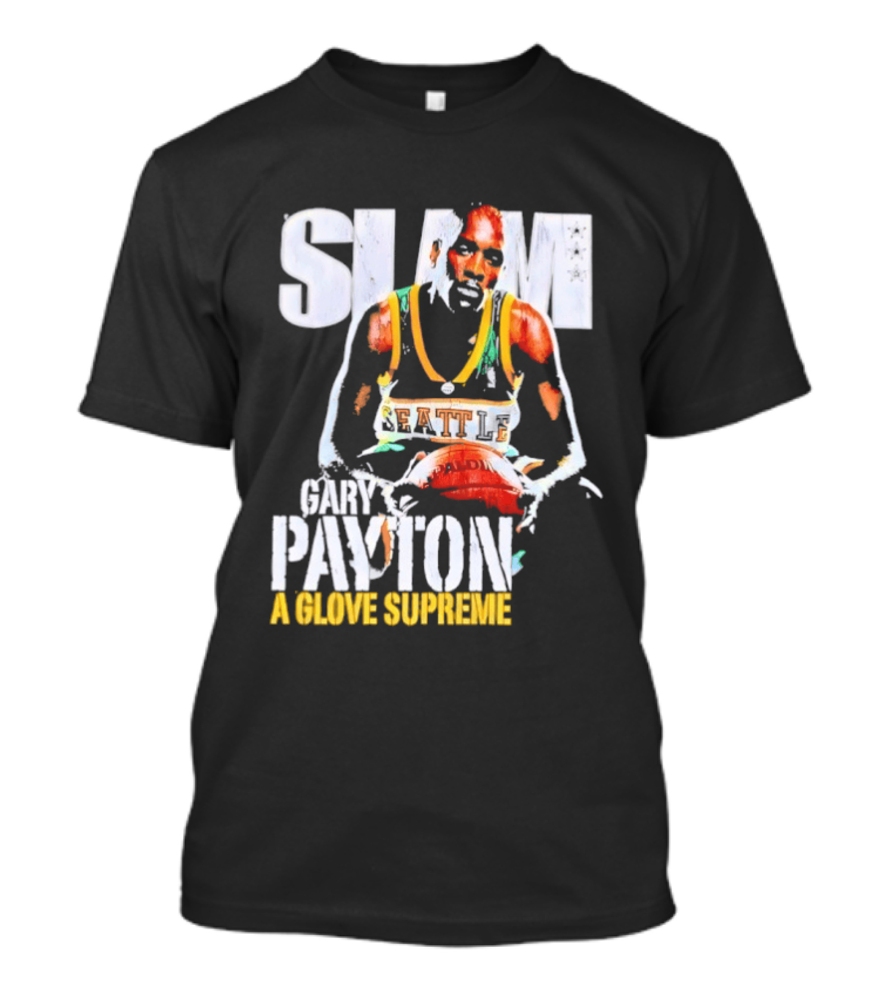 Gary Payton Slam A Glove Supreme 90s Basketball T-Shirt