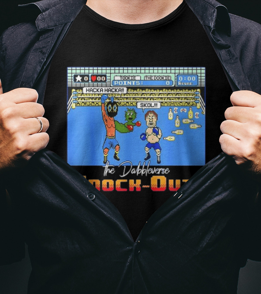 Tookie Vs The Dookie Dabbleverse Hacka Hacka Skol Knock Out T-Shirt