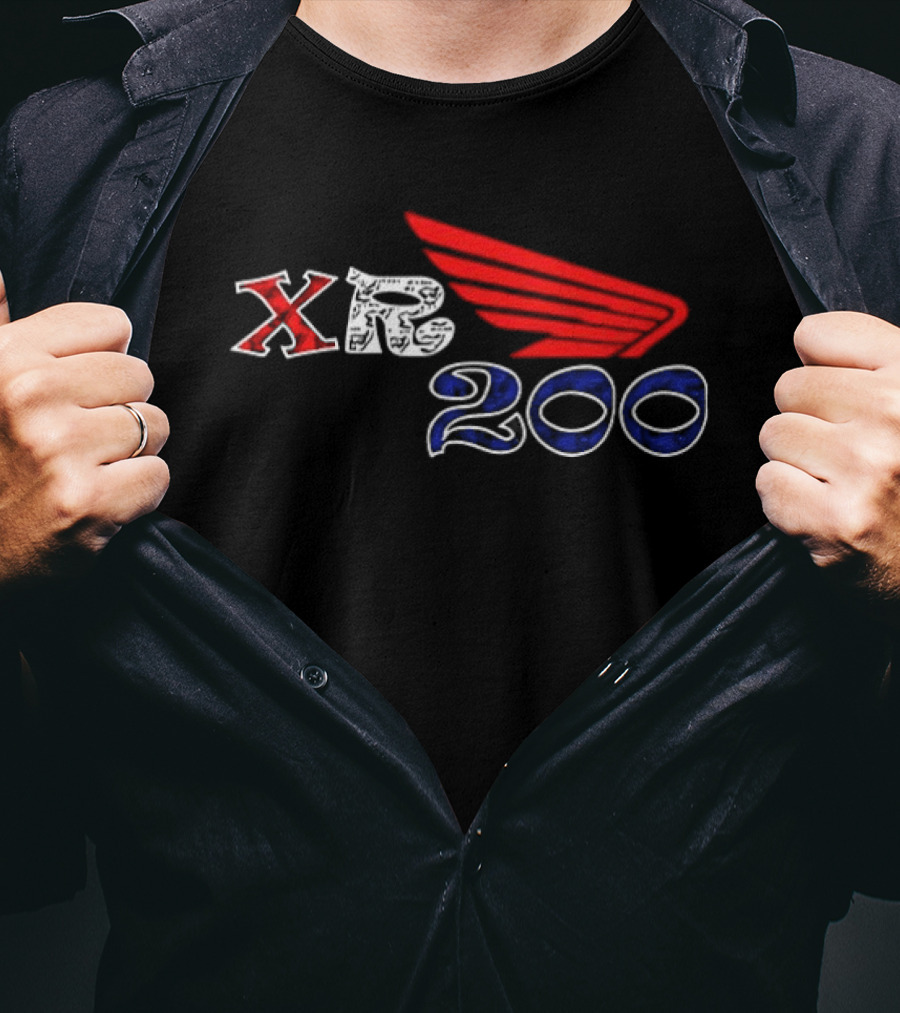Honda XR200 Red Wing Motocross Racing T-Shirt