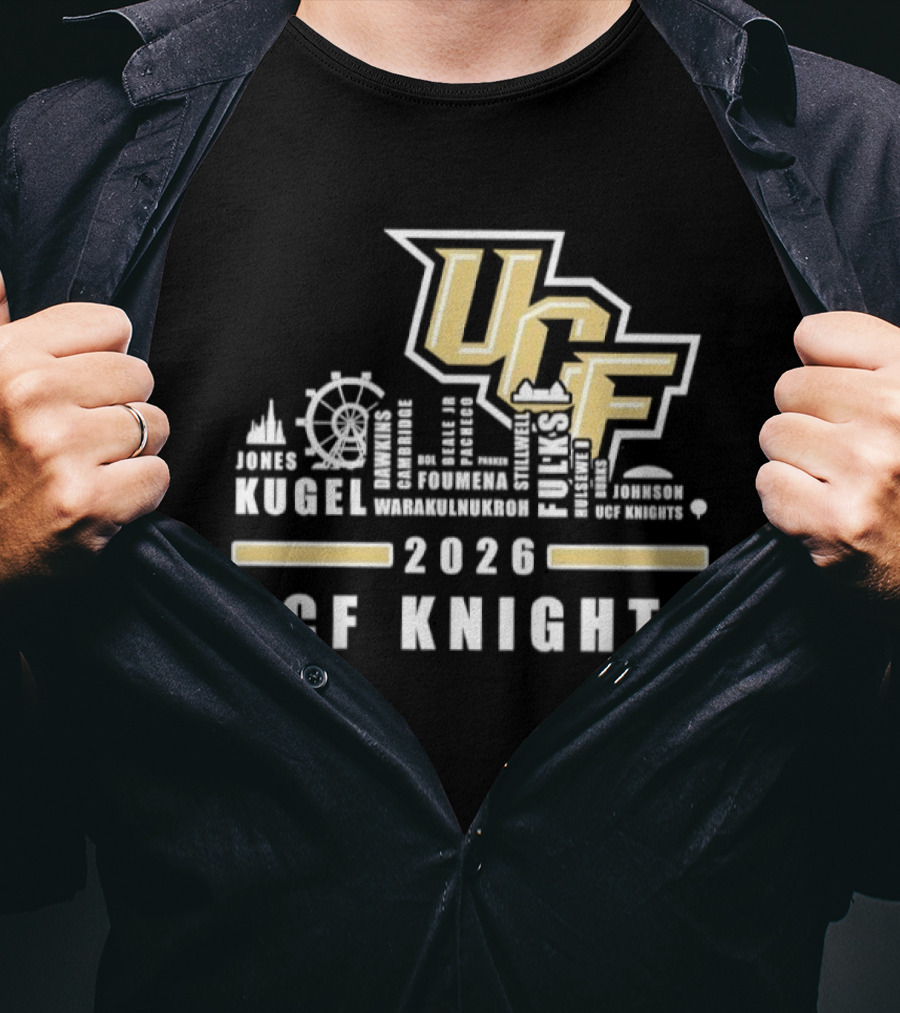 UCF Knights Kugel Campbell 2026 Skyline T-Shirt