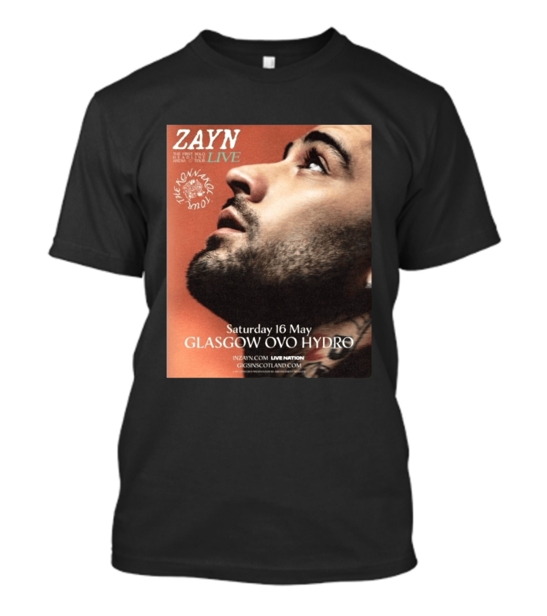 Zayn Live The Konnakol Tour 2026 Glasgow OVO Hydro Saturday 16 May T-Shirt
