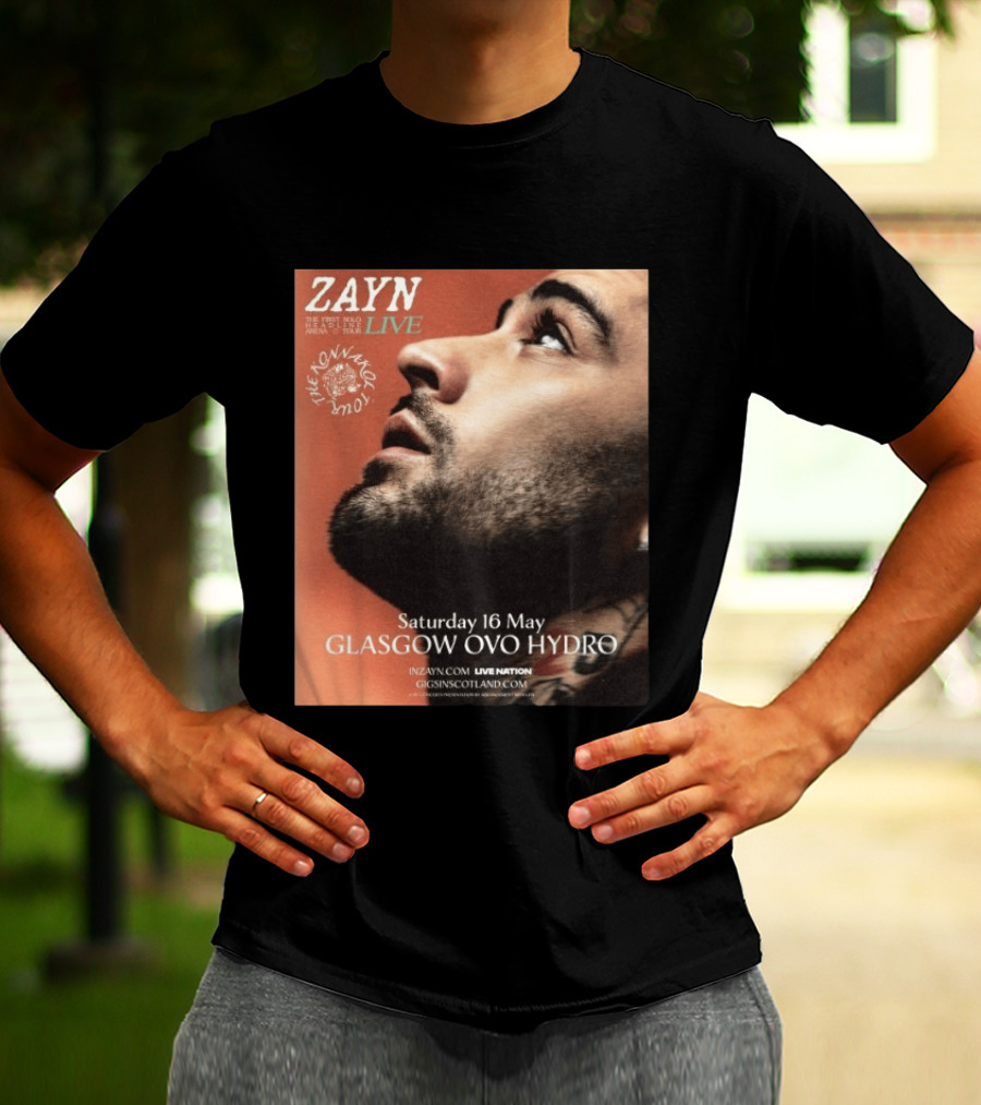 Zayn Live The Konnakol Tour 2026 Glasgow OVO Hydro Saturday 16 May T-Shirt