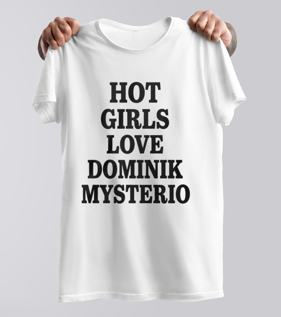 Hot Girls Love Dominik Mysterio Ladies Flowy Cropped T-Shirt