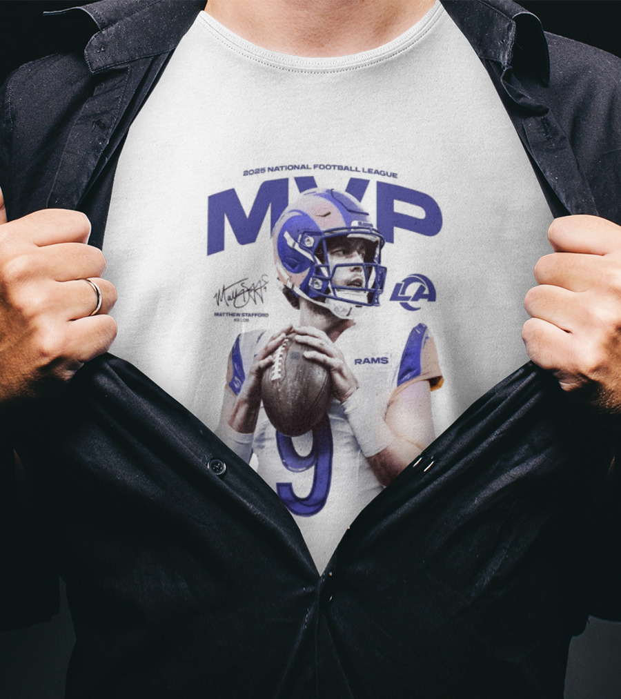 MVP Matthew Stafford Los Angeles Rams 2025 T-Shirt