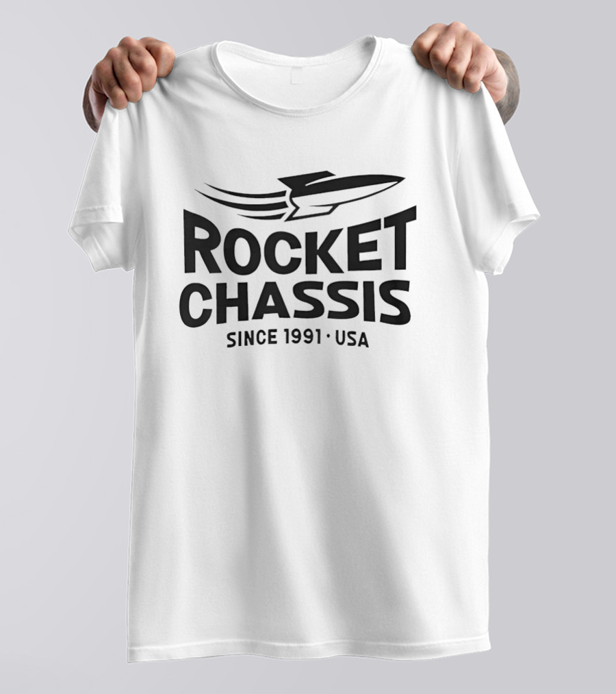 Rocket Chassis Since 1991 USA Racing Heritage T-Shirt