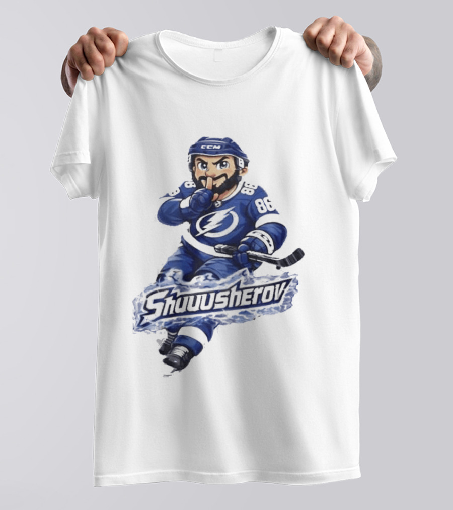 Tampa Bay Lightning Nikita Kucherov Shuuusherov Hockey Player T-Shirt