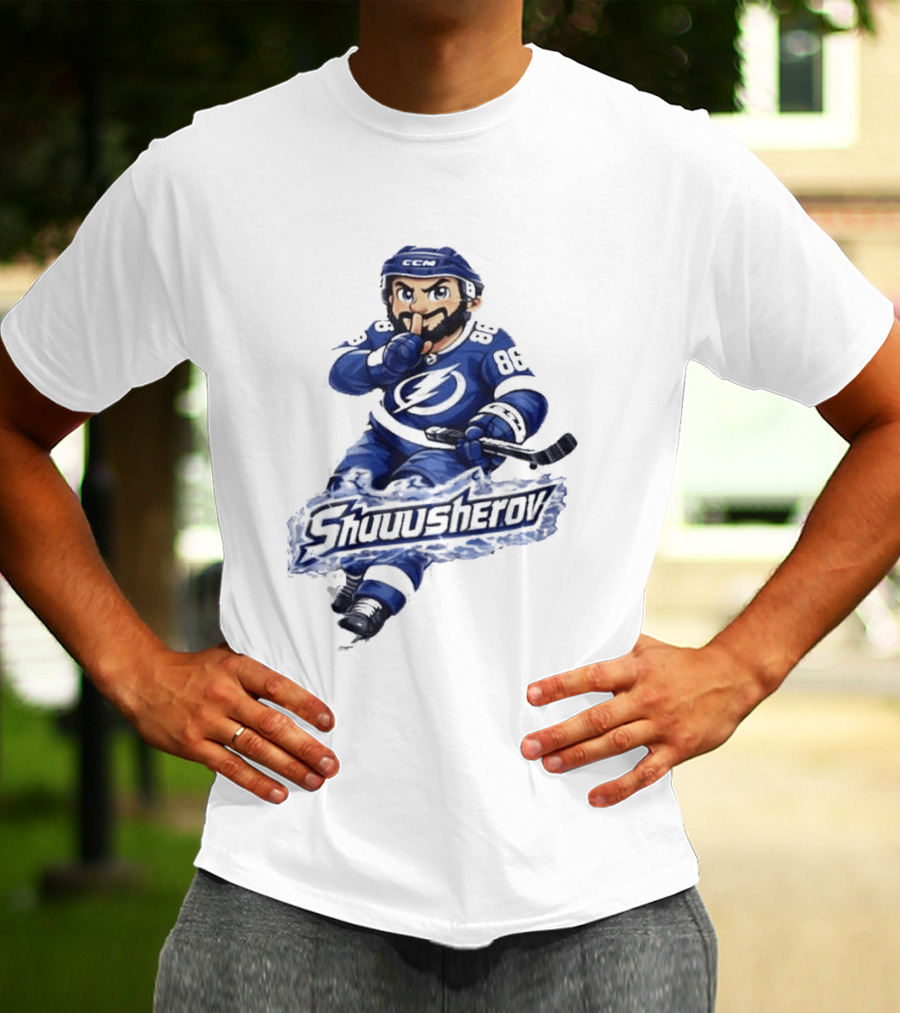 Tampa Bay Lightning Nikita Kucherov Shuuusherov Hockey Player T-Shirt