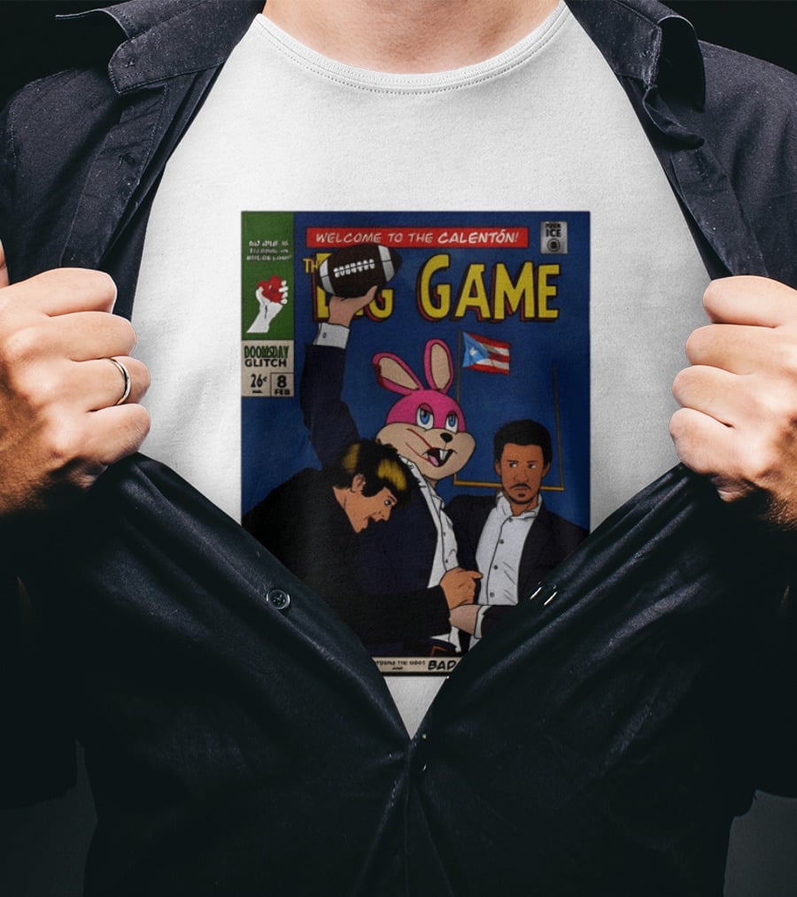 Welcome To The Calenton The Big Game Green Day Bad Bunny Doomsday Glitch T-Shirt