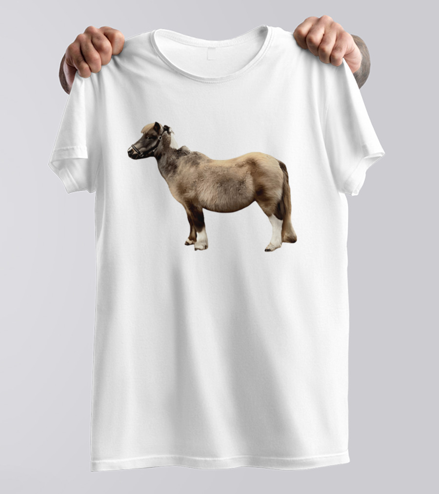 Doug Shetland Pony And Horse Hybrid Image T-Shirt