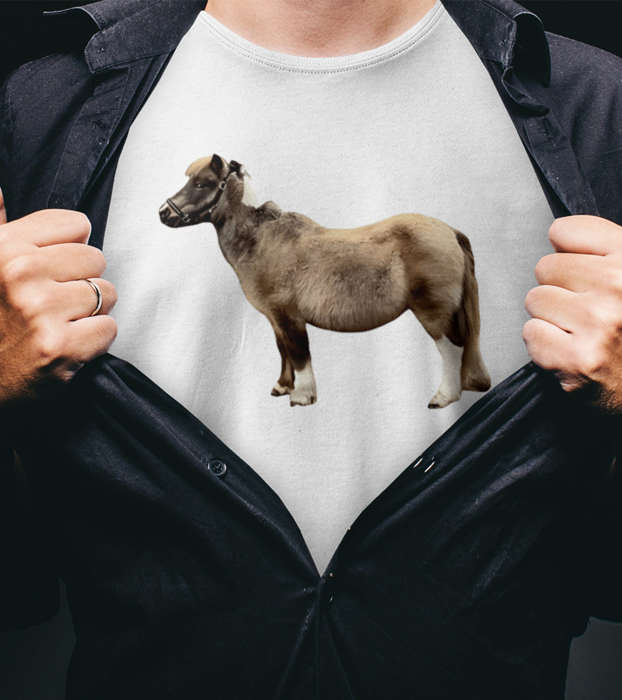 Doug Shetland Pony And Horse Hybrid Image T-Shirt