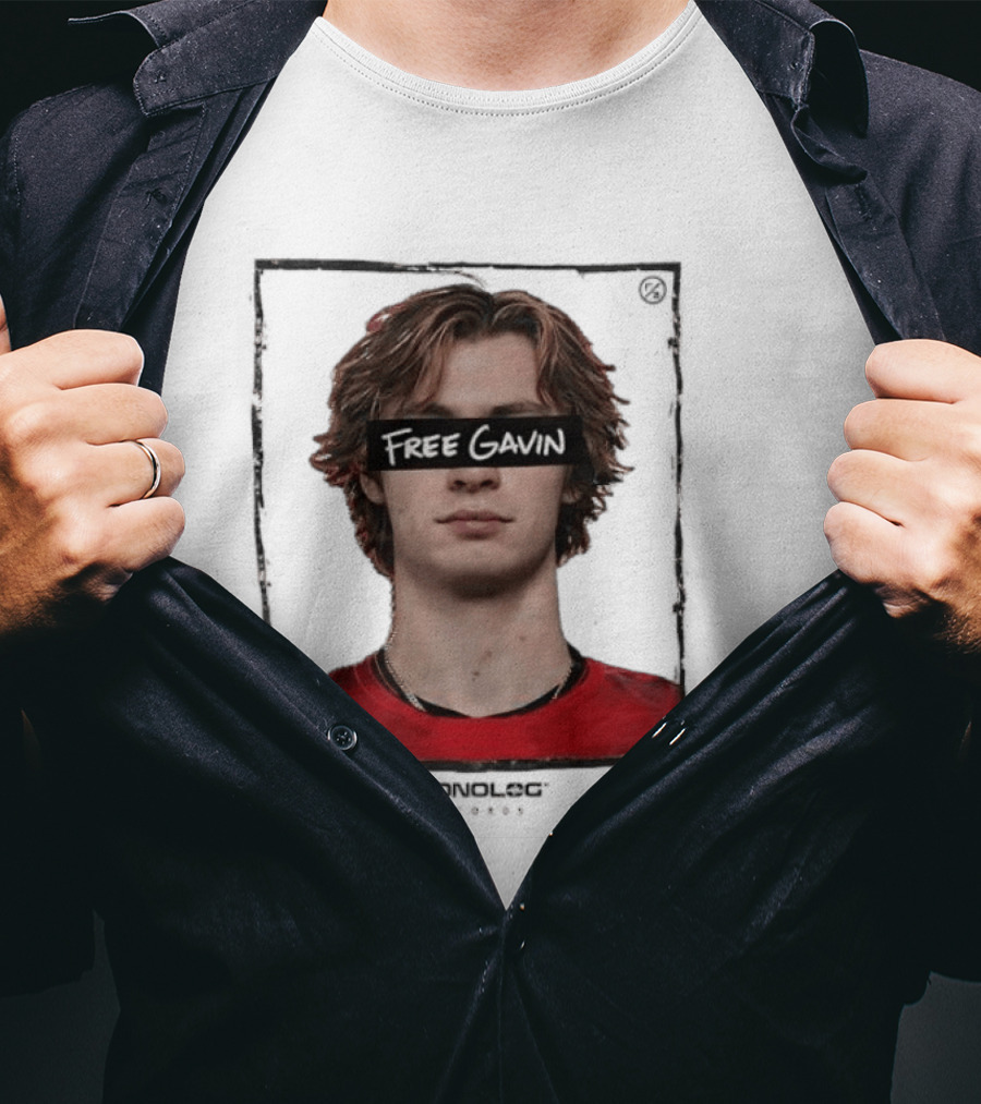 Free Gavin Mopnolog Records Parental Advisory Explicit Content T-Shirt