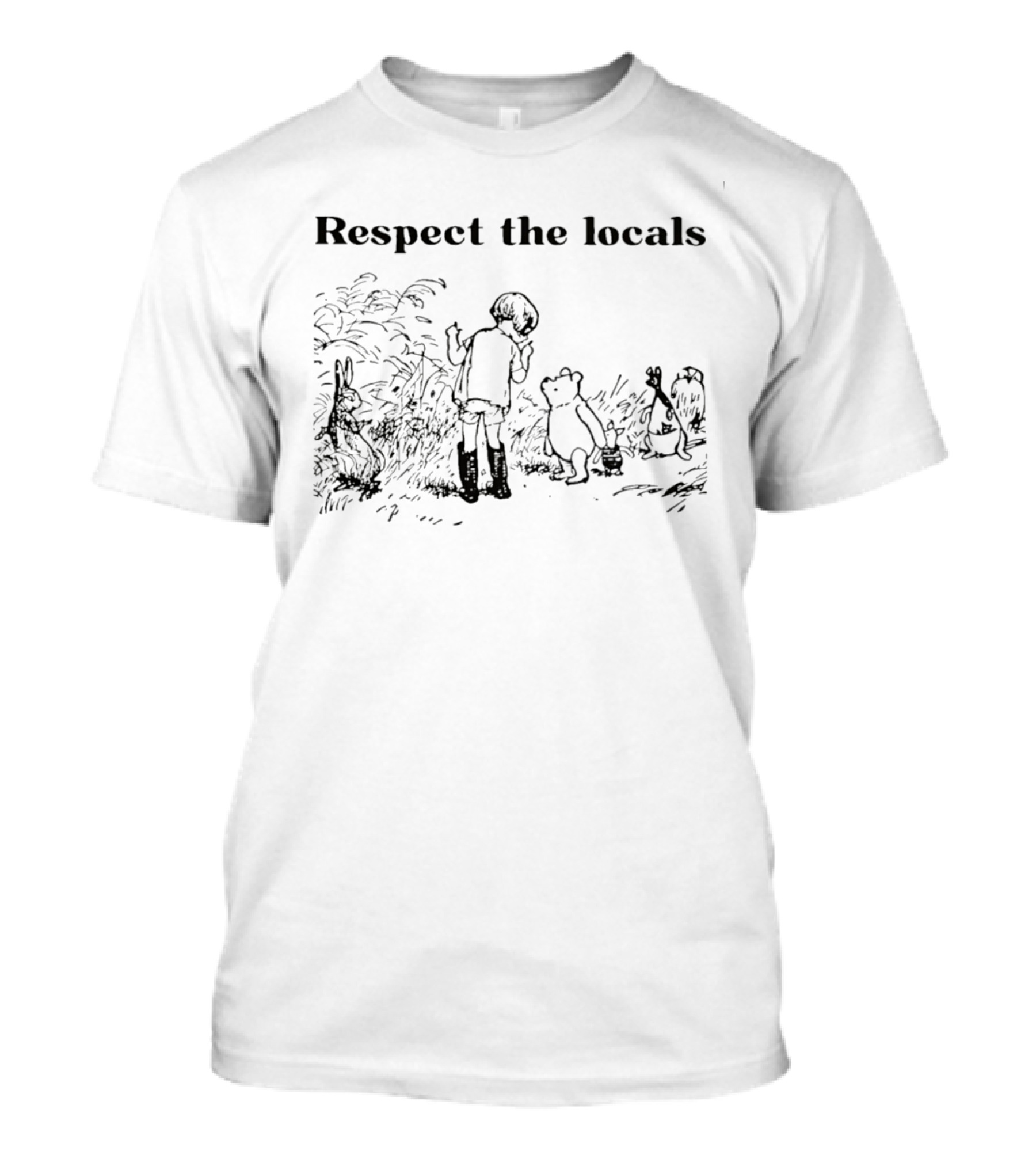 Respect The Locals National Park Woodland Creatures T-Shirt
