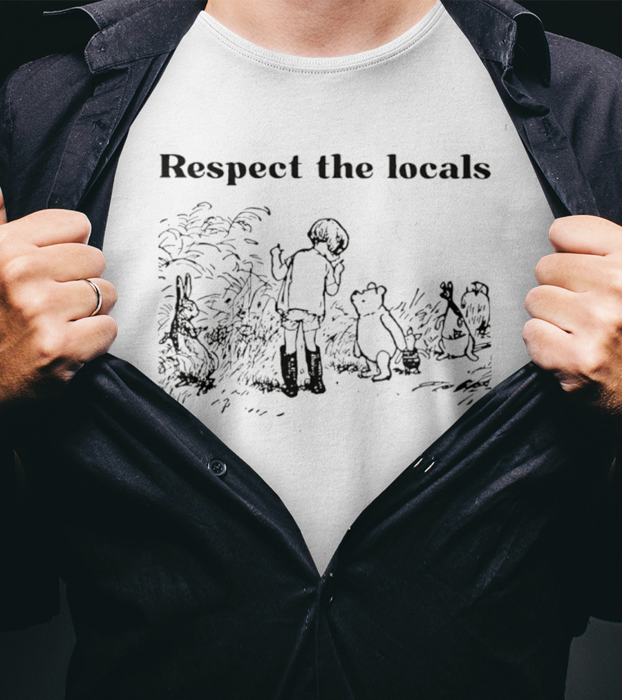 Respect The Locals National Park Woodland Creatures T-Shirt