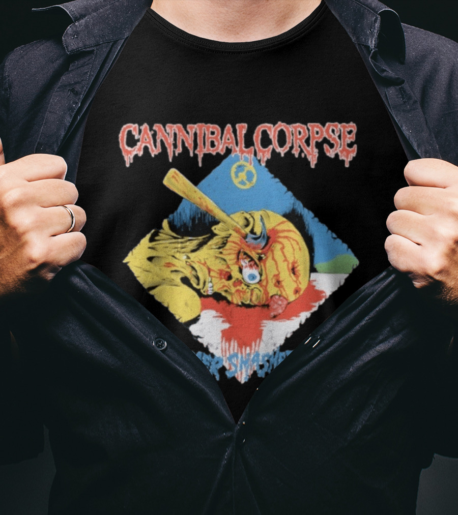 Cannibal Corpse Hammer Smashed Face Album Art Vintage Merch T-Shirt