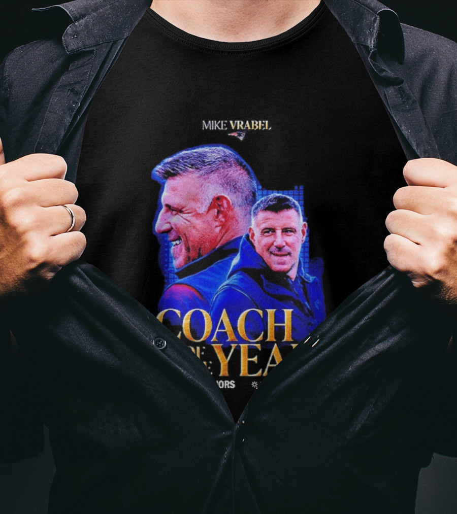 Congrats Mike Vrabel NFL Coach Of The Year 2026 T-Shirt