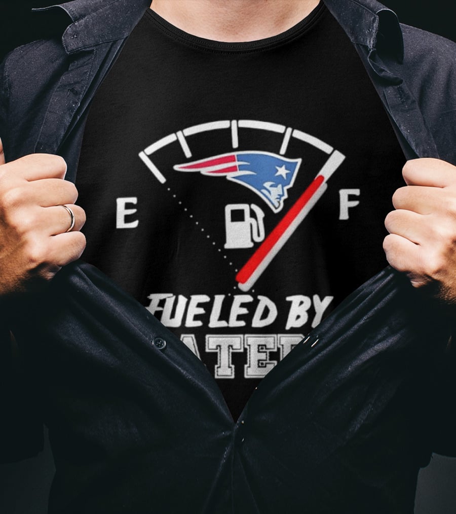 New England Patriots Fueled By Haters Fuel Gauge T-Shirt