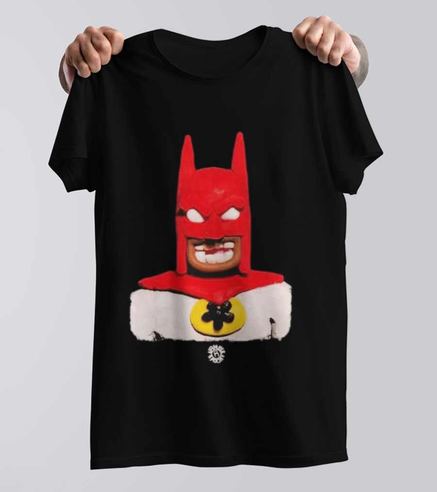 Spooky Vameee Batman Red White Figure T-Shirt