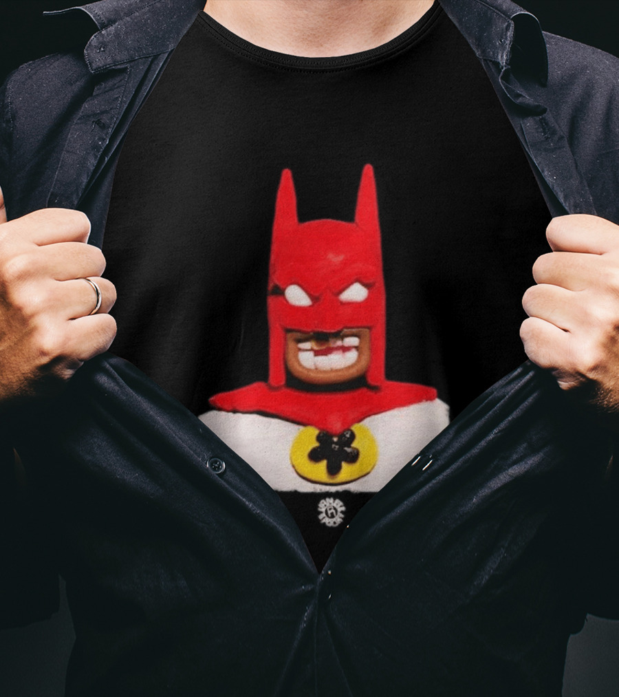 Spooky Vameee Batman Red White Figure T-Shirt