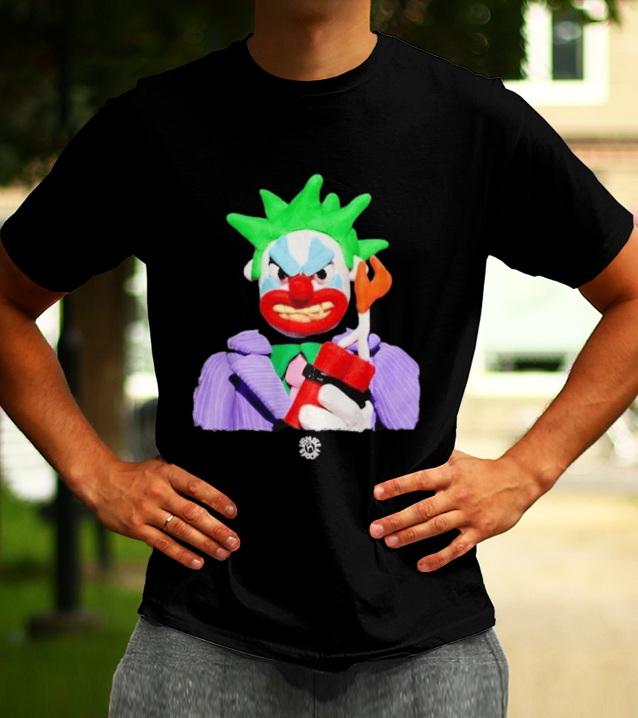 SPOOKY X VAMEEE Joker Clown Holding Dynamite T-Shirt