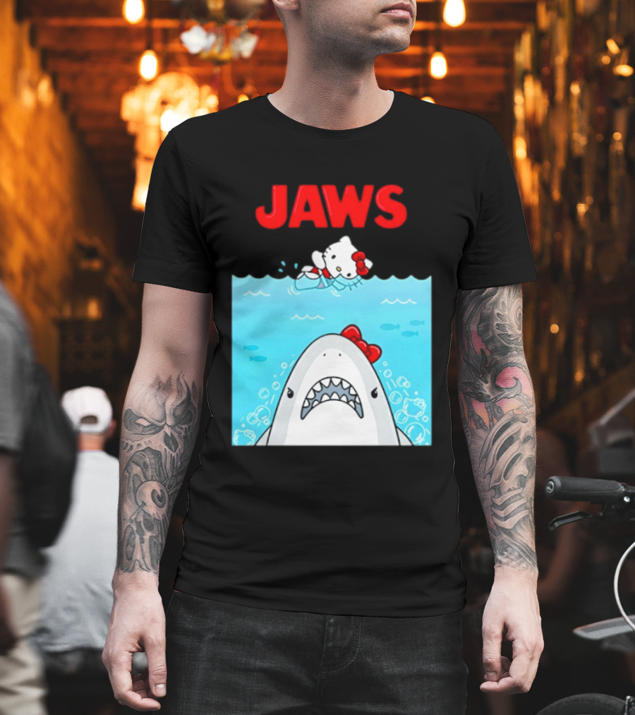 Hello Kitty Jaws Universal Studios Collaboration T-Shirt