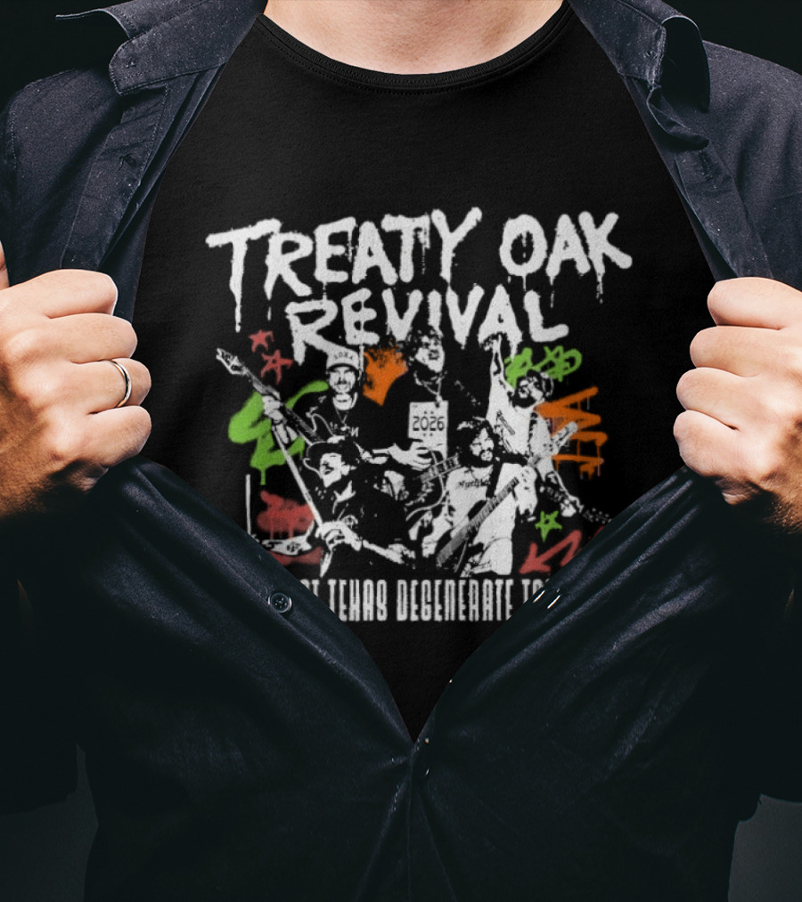 Treaty Oak Revival 2026 West Texas Degenerate Tour T-Shirt